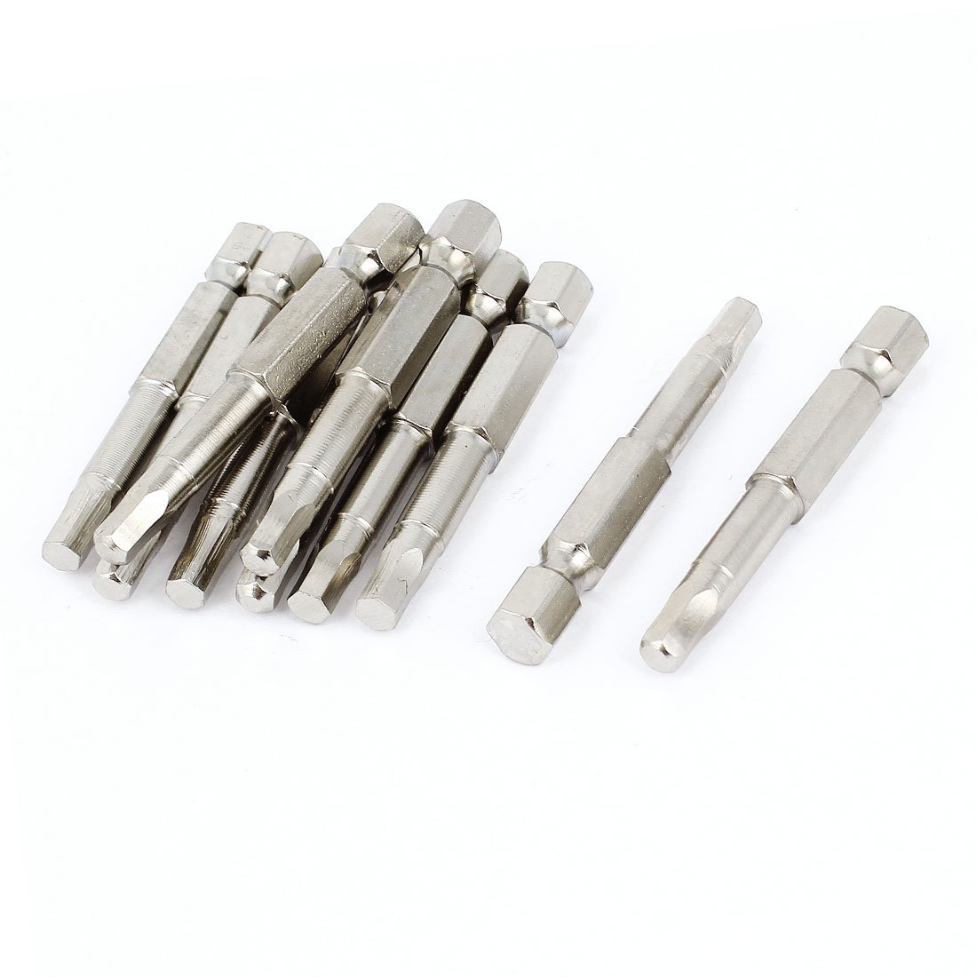Aexit Furo de perfuração hexagonal 1 / 4in 4mm Ponta 50mm Chave de